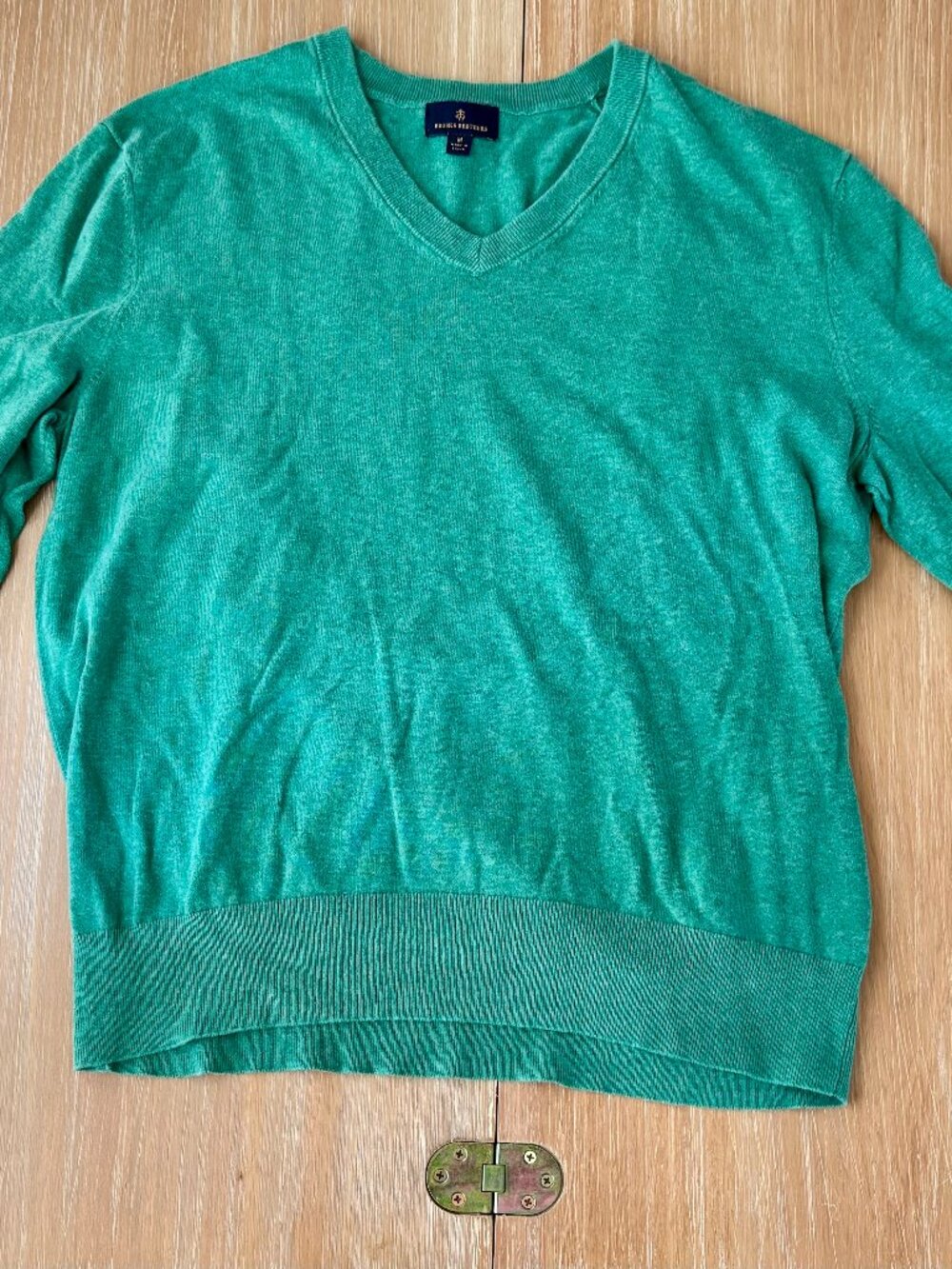 Brooks Brothers Torquise Cotton Sweater